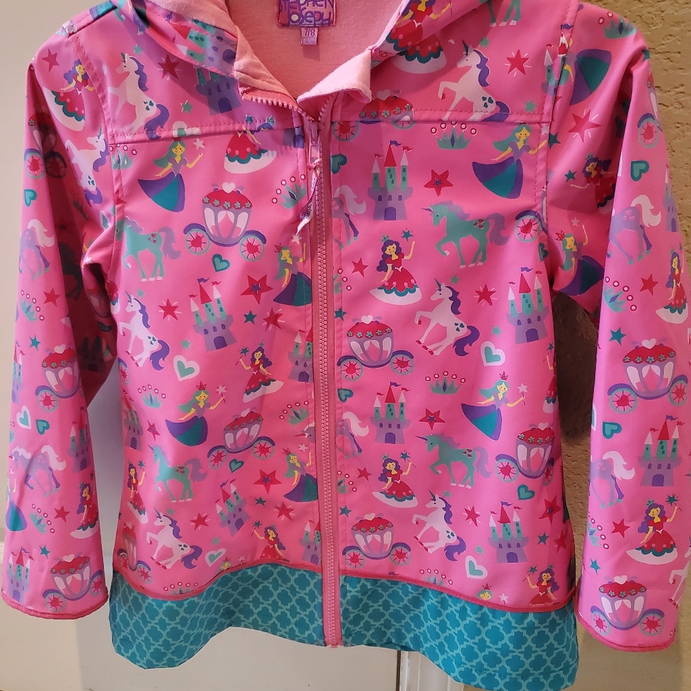 Girls size 7/8 rain jacket Stephen Joseph Brand